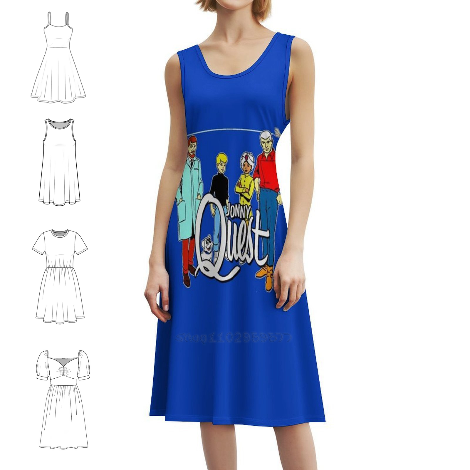 Smocked Dress Women - Jonny Quest Non-Distressed Floral Smock Dress
