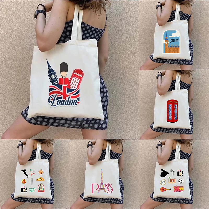 Women'S Fashion London - London UK Paris Printing Ladies Canvas