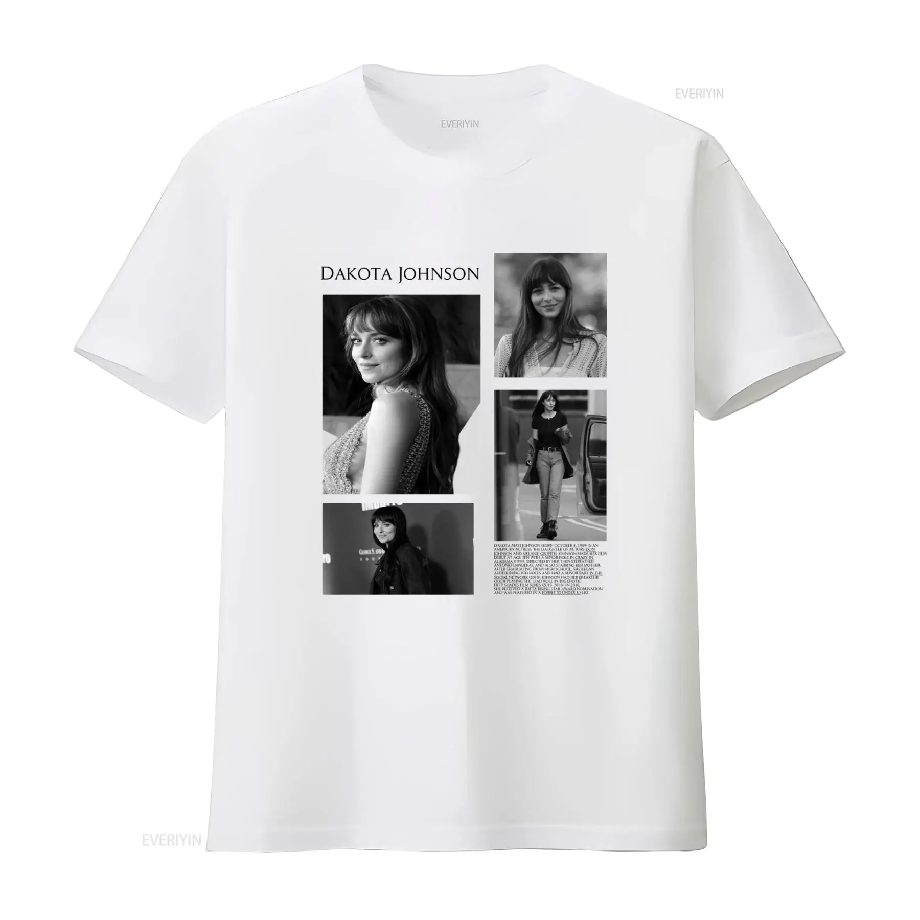 Women'S Fashion Designer Clothes - Limited Edition Dakota Johnson Print T