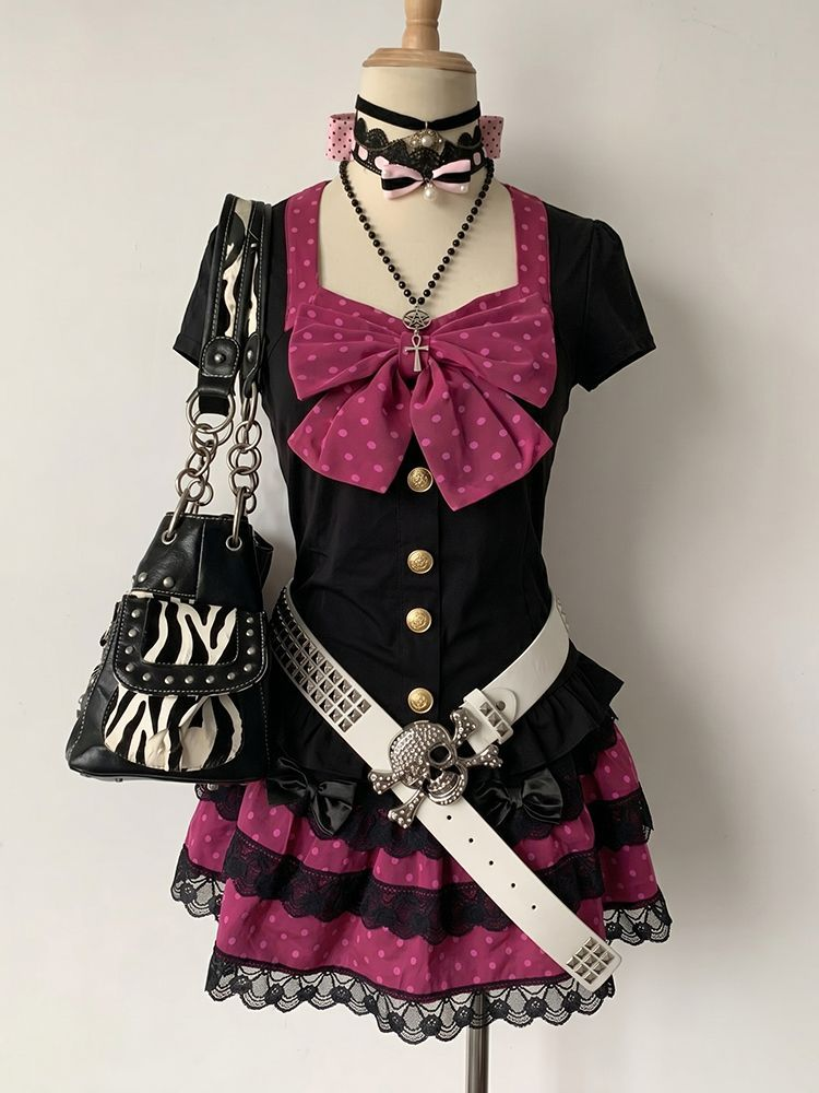 Women'S Fashion Designer Clothes - Y2k Sweet Kawaii Elegant 2 Piece