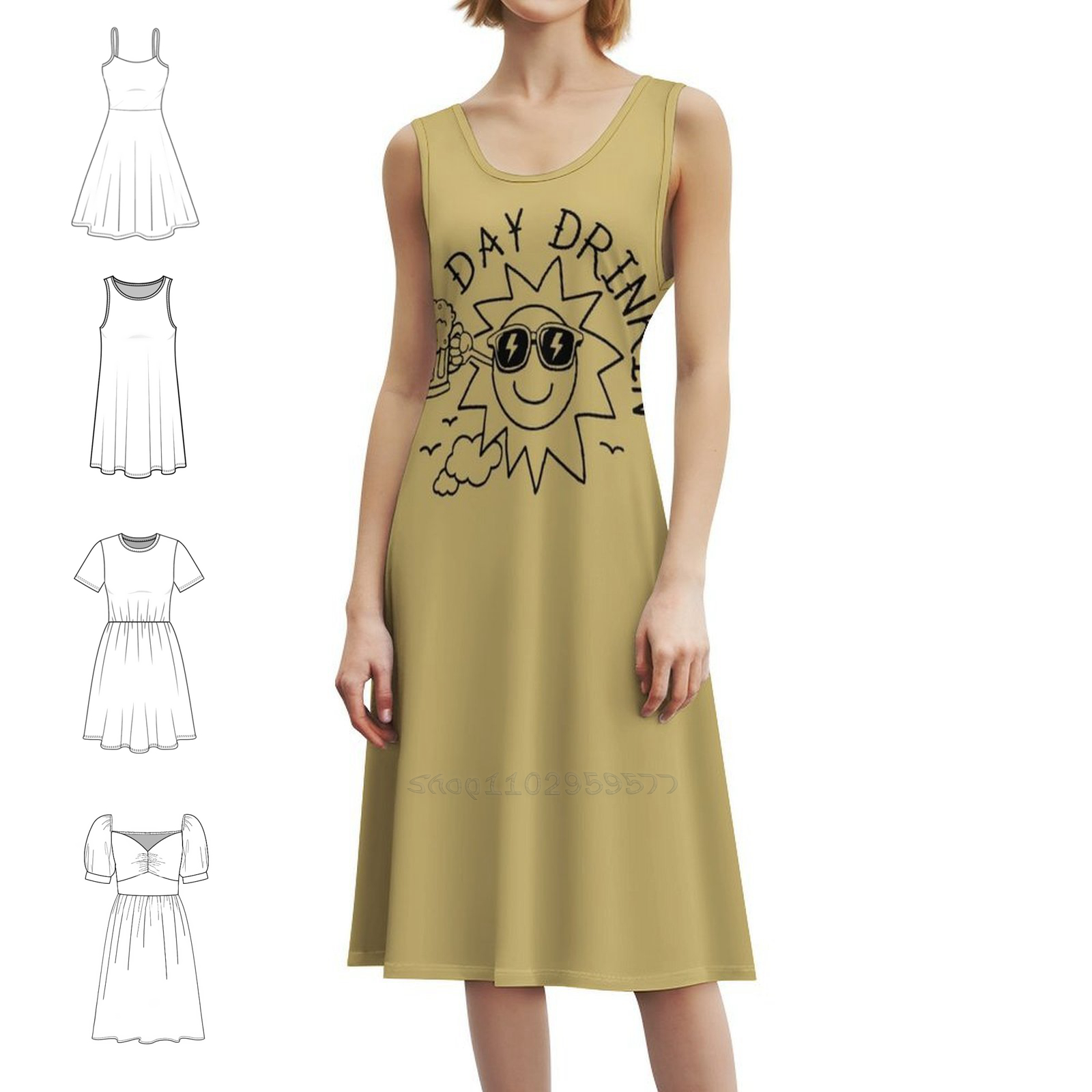 Funny Beer Vintage Beer Day Dr - Smocked Dress Women recensione e prezzo