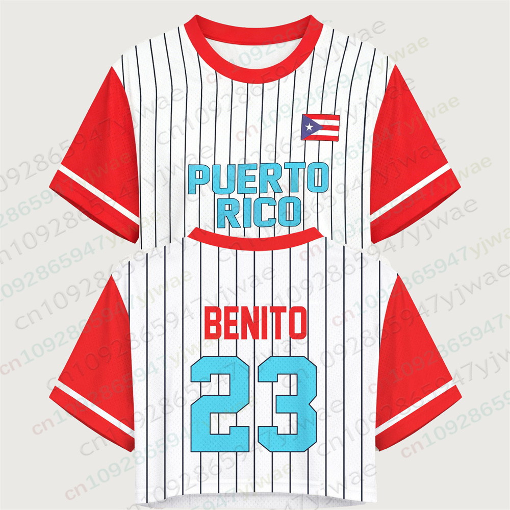 Puerto Rico Crop Top Jersey Pu - Women'S Fashion Rugby Shirt recensione e prezzo