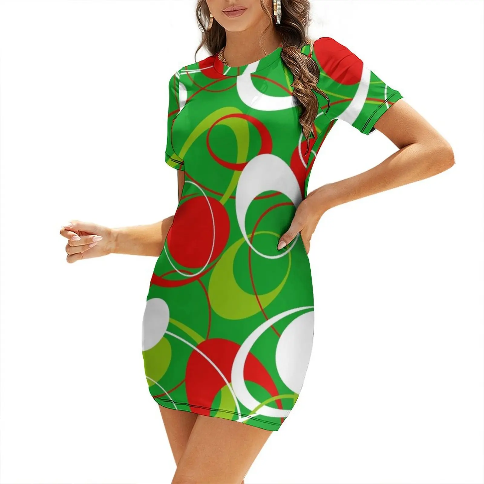 Retro 60s Ovals Short-Sleeved  - Women'S Fashion Of The 60S recensione e prezzo