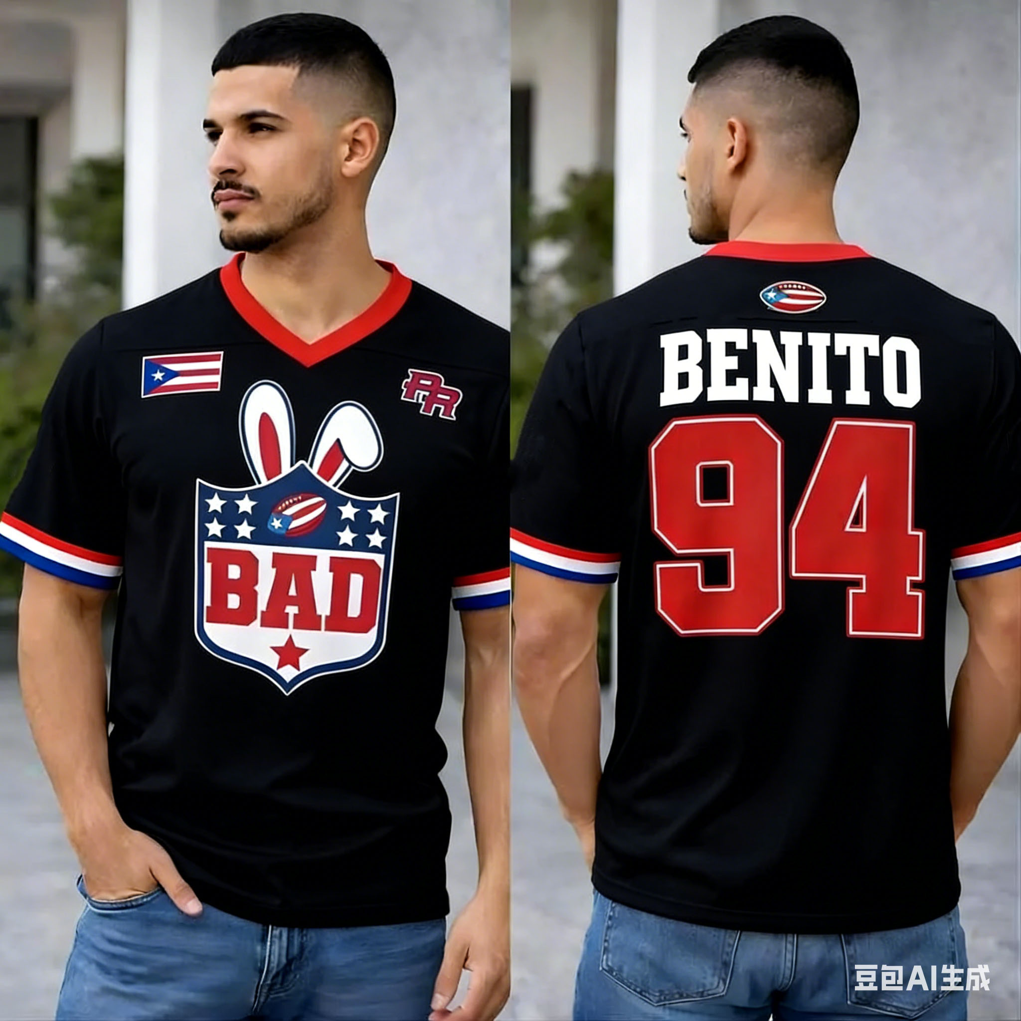 Puerto Rico Oversized Jersey P - Women'S Fashion Rugby Shirt recensione e prezzo