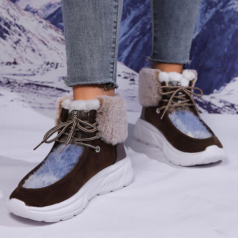 Fashion Faux Fur Lace Up Snow  - Women'S Fashion Hiking Boots recensione e prezzo