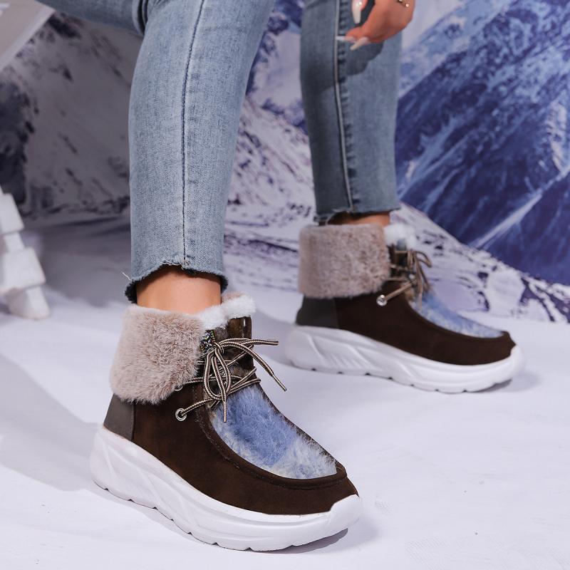 Fashion Faux Fur Lace Up Snow  - Women'S Fashion Hiking Boots recensione e prezzo