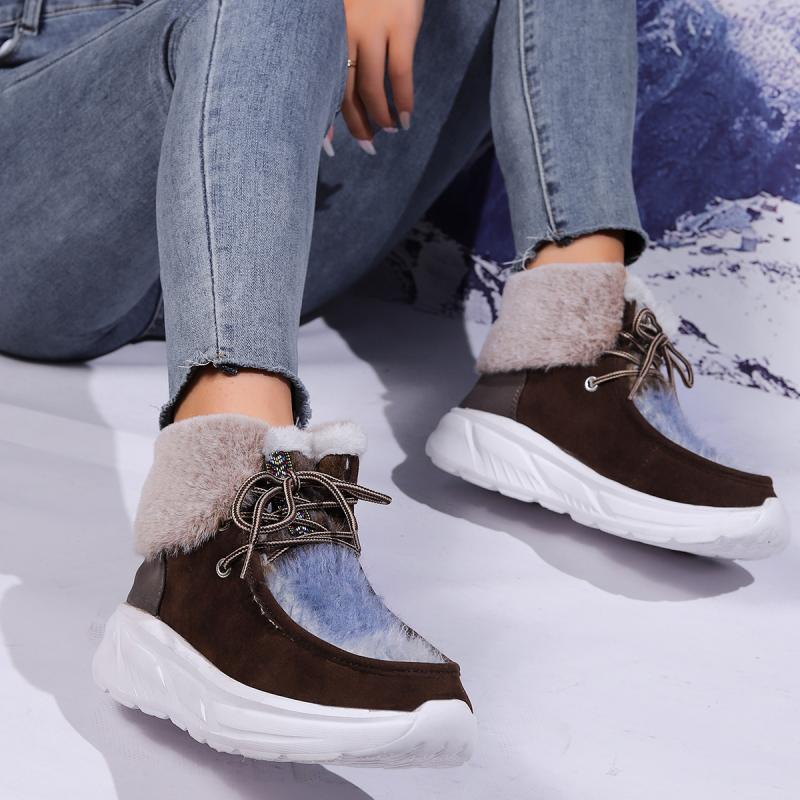 Fashion Faux Fur Lace Up Snow  - Women'S Fashion Hiking Boots recensione e prezzo