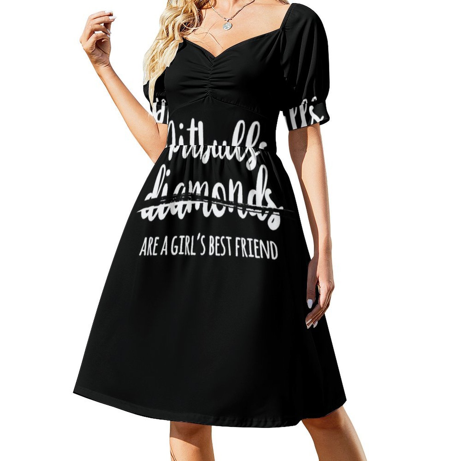 Pitbulls Are A Girl'S Best Fri - Smocked Dress Women recensione e prezzo