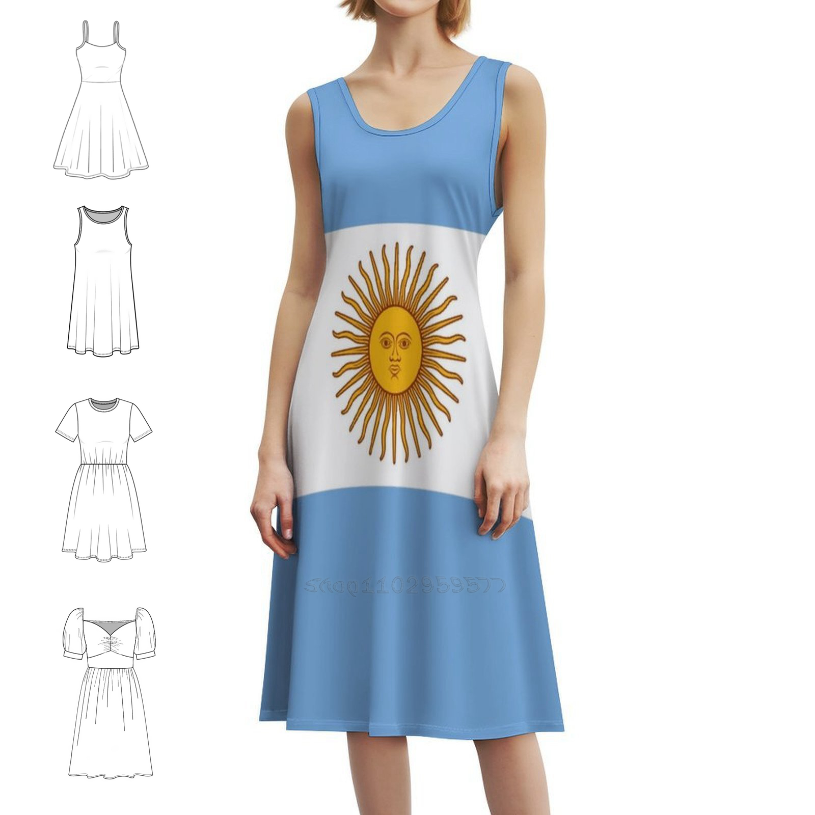 Argentina-Argentinian T-Shirt  - Smocked Dress Women recensione e prezzo