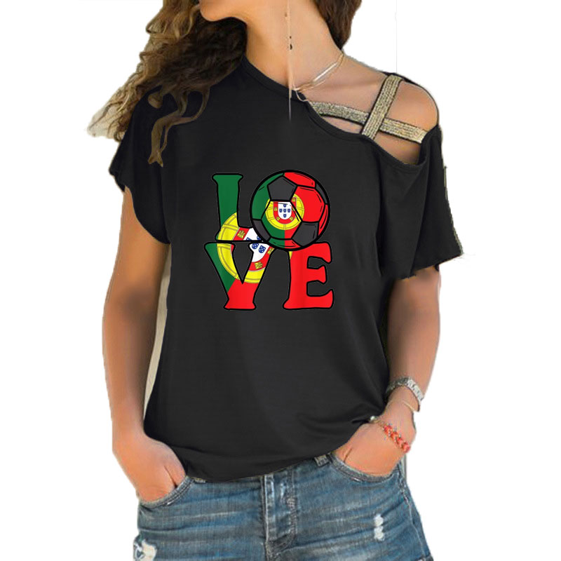 Women Loose Slash Neck T Shirt - Women'S Fashion Portugal recensione e prezzo