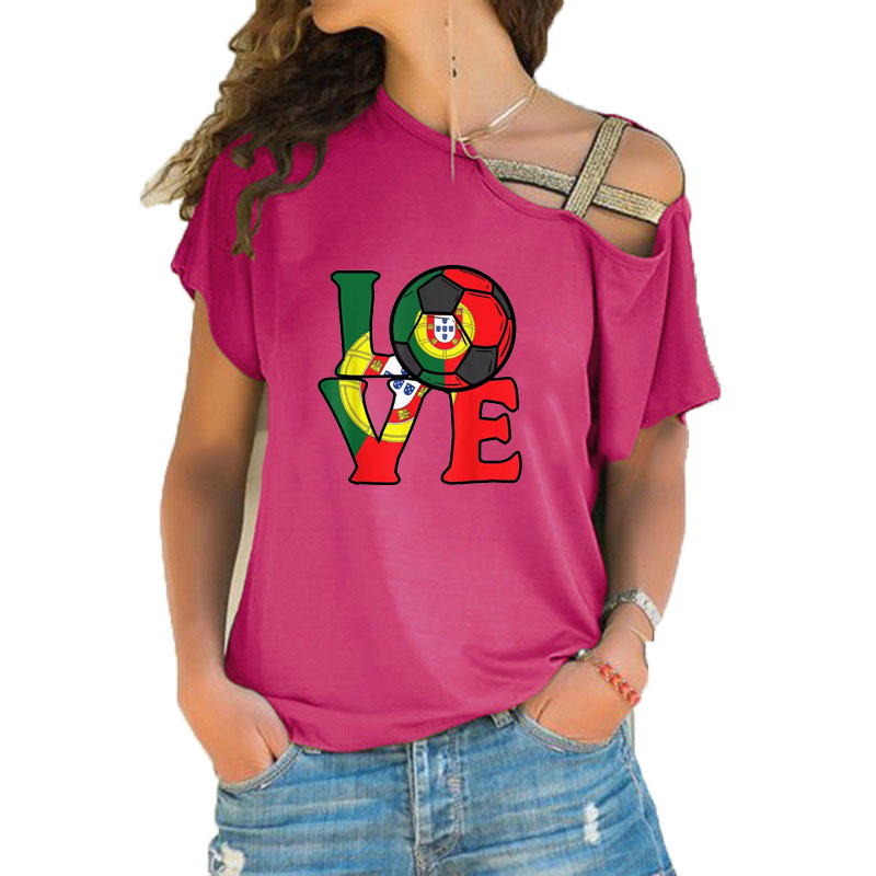 Women Loose Slash Neck T Shirt - Women'S Fashion Portugal recensione e prezzo