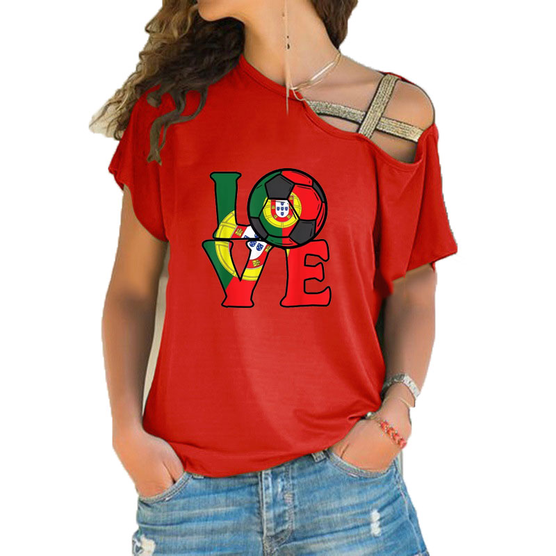 Women Loose Slash Neck T Shirt - Women'S Fashion Portugal recensione e prezzo