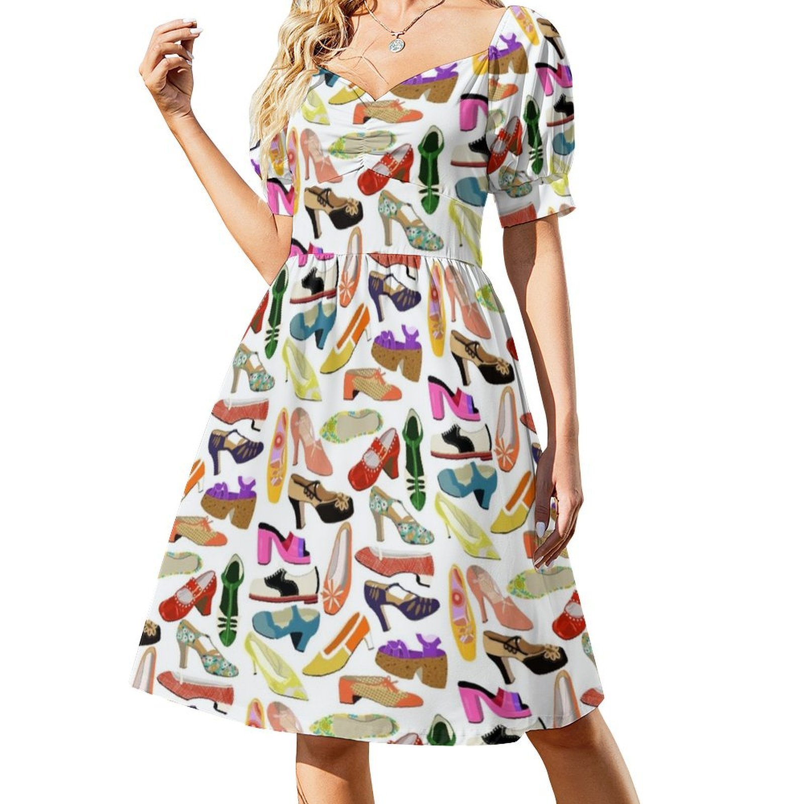 Vintage Shoe Collection Floral - Smocked Dress Women recensione e prezzo