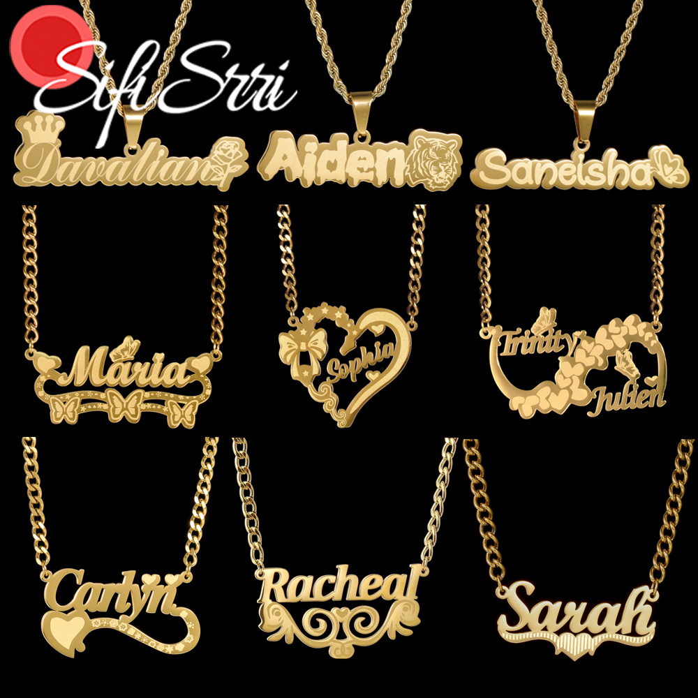 Sifisrri Custom Name Necklace  - Women'S Fashion Labels recensione e prezzo