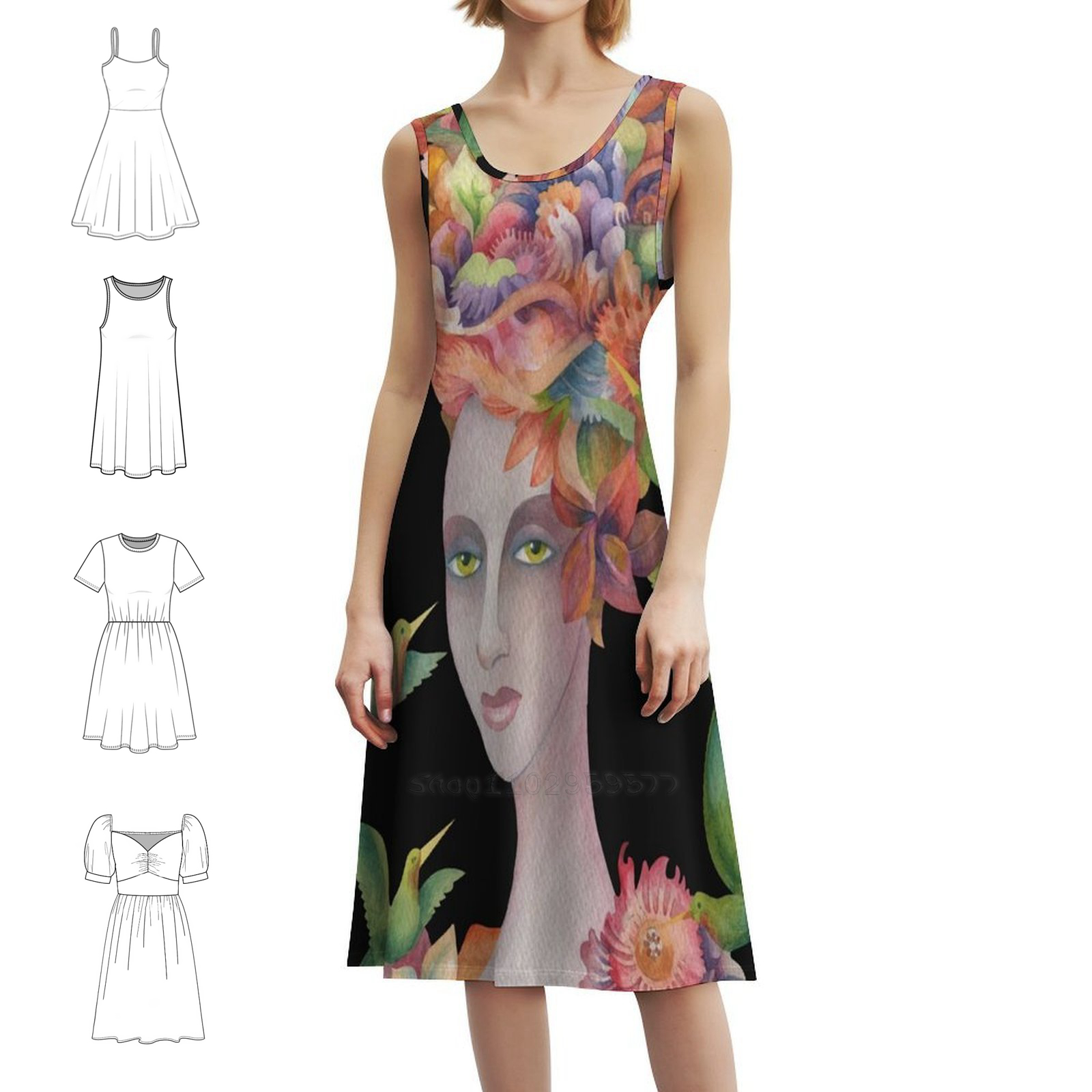 Who'S That Girl ? #4 Floral Sm - Smocked Dress Women recensione e prezzo
