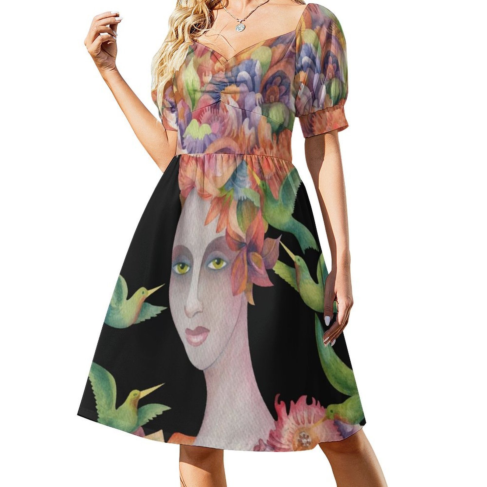 Who'S That Girl ? #4 Floral Sm - Smocked Dress Women recensione e prezzo