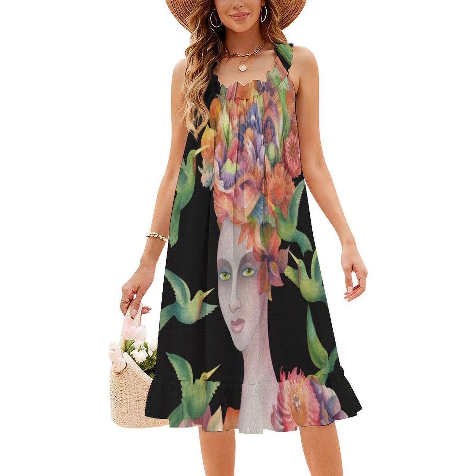 Who'S That Girl ? #4 Floral Sm - Smocked Dress Women recensione e prezzo