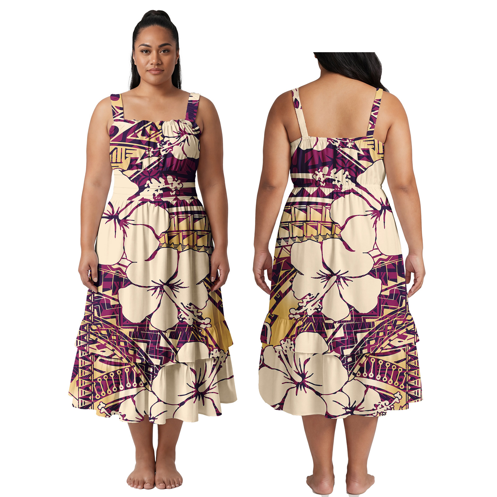 Hibiscus Print Custom Image Wo - Women'S Fashion Dresses Images recensione e prezzo