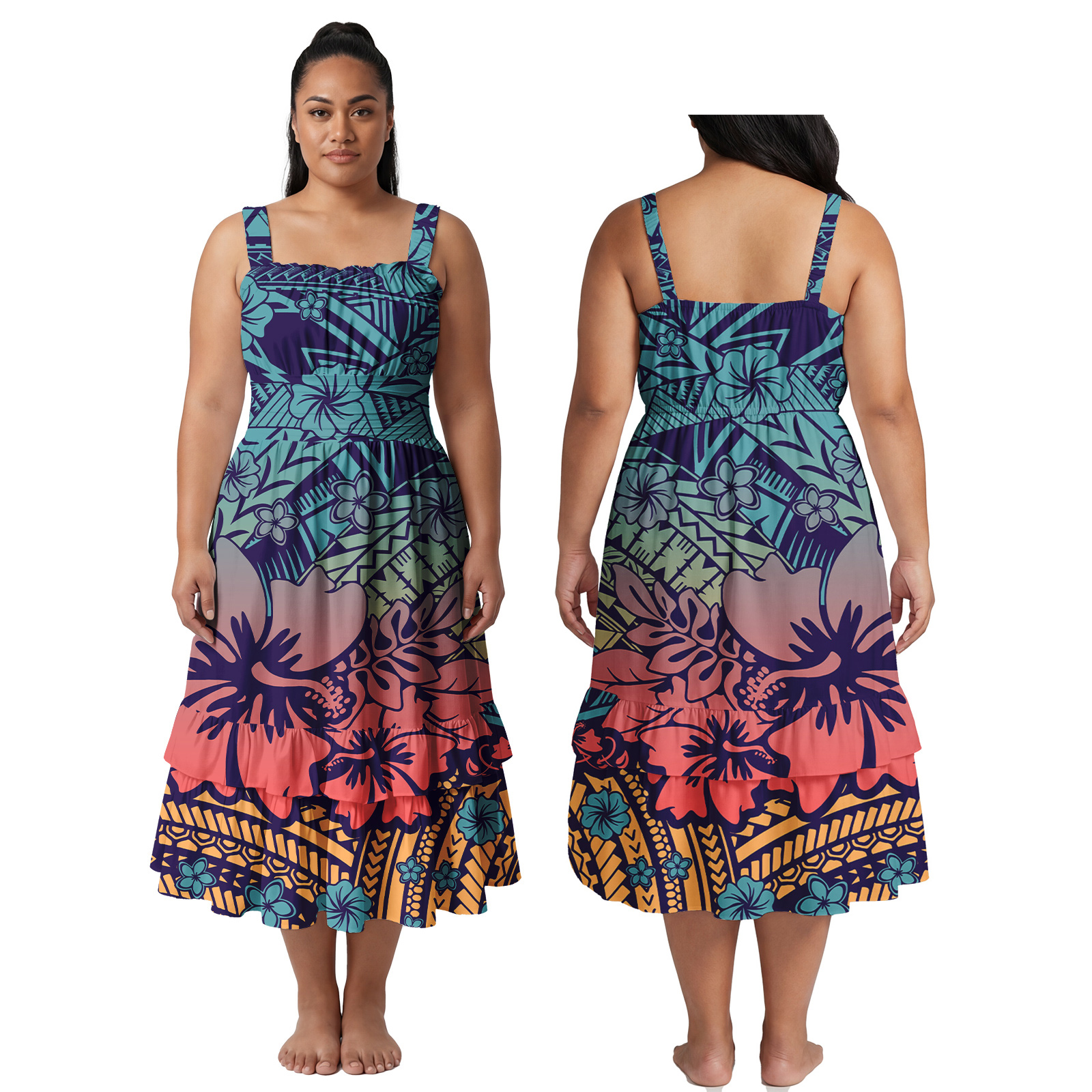 Hibiscus Print Custom Image Wo - Women'S Fashion Dresses Images recensione e prezzo