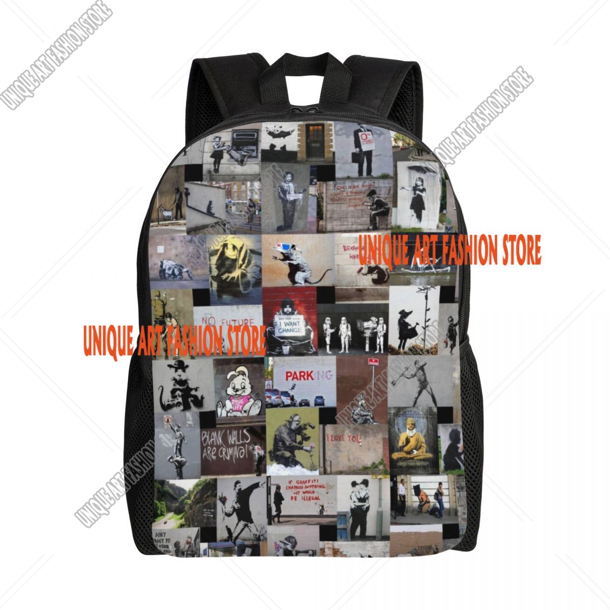 Graffiti Laptop Backpack Men W - Women'S Fashion London recensione e prezzo