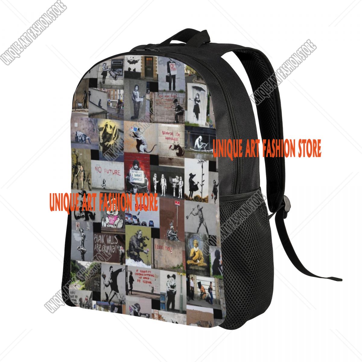 Graffiti Laptop Backpack Men W - Women'S Fashion London recensione e prezzo