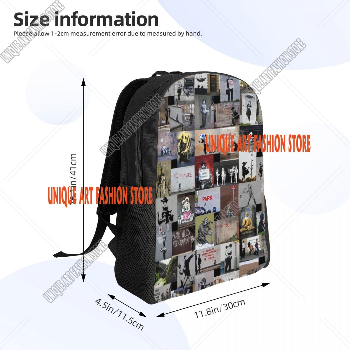 Graffiti Laptop Backpack Men W - Women'S Fashion London recensione e prezzo