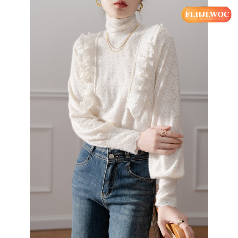 French Design Turtleneck Tops  - Women'S Fashion Designer Clothes recensione e prezzo