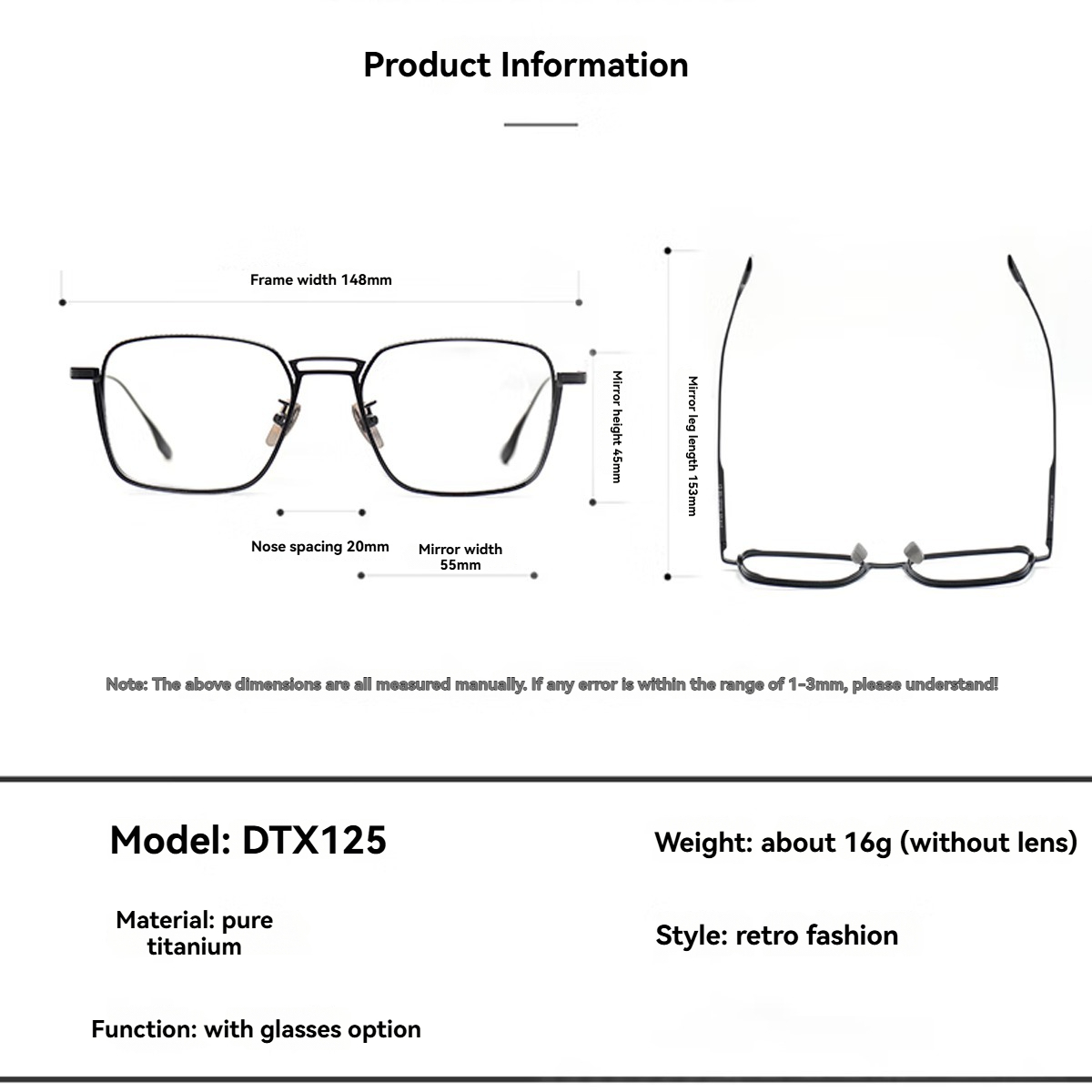 FYTOOMetal Frame Plain Eyeglas - Women'S Fashion Glasses Non Prescription recensione e prezzo