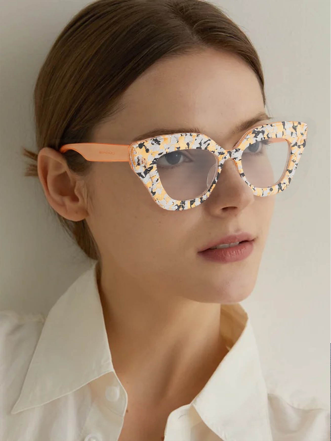 Large Frame Cat-Eye Floral Gla - Women'S Fashion Glasses Non Prescription recensione e prezzo