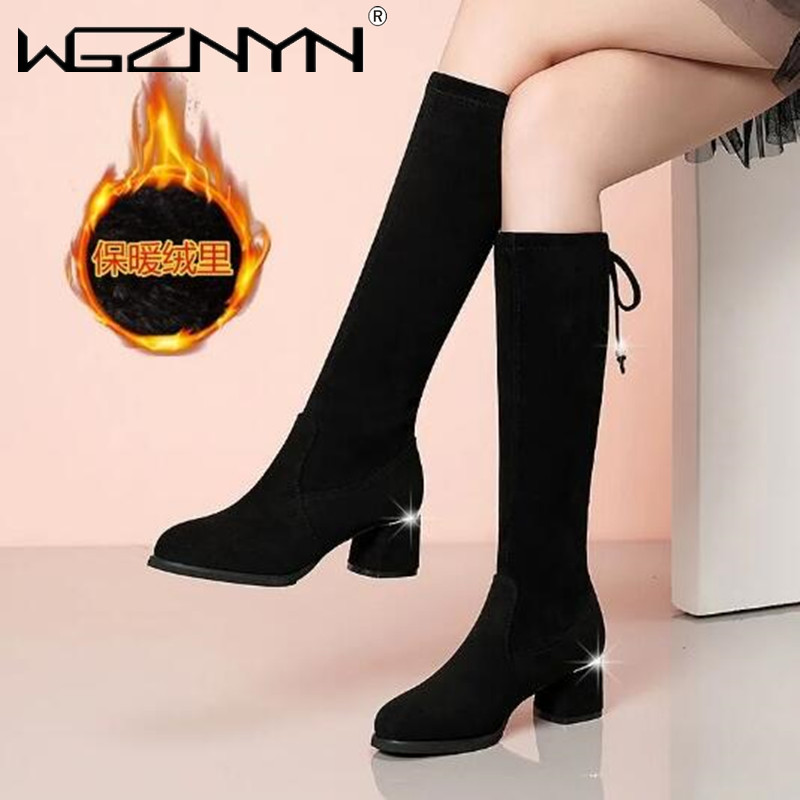 Women Autumn Winter Black Knee - Women'S Fashion Winter 2025 recensione e prezzo
