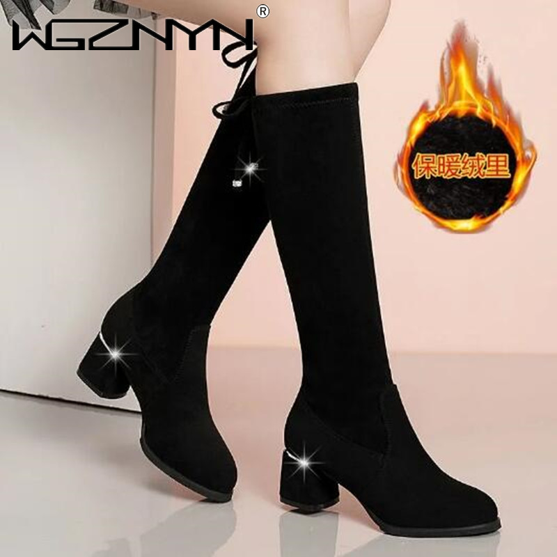 Women Autumn Winter Black Knee - Women'S Fashion Winter 2025 recensione e prezzo