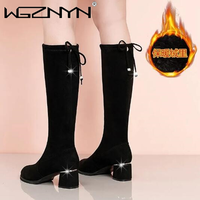 Women Autumn Winter Black Knee - Women'S Fashion Winter 2025 recensione e prezzo