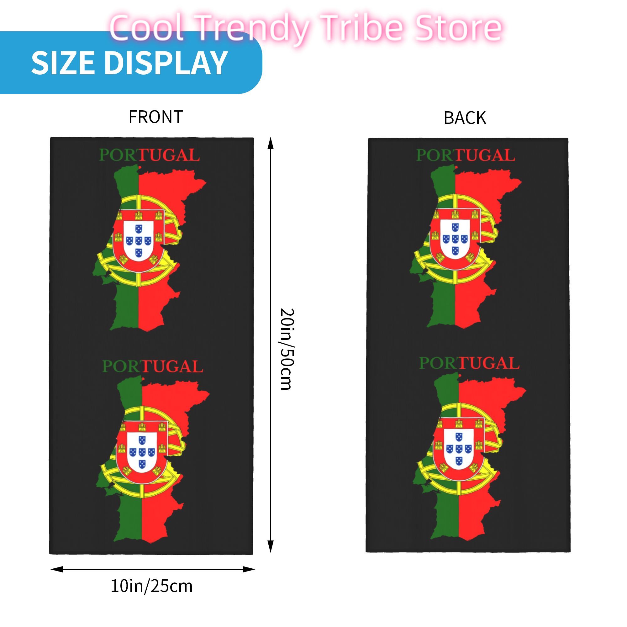 Custom Portugal Flag Map Banda - Women'S Fashion Portugal recensione e prezzo