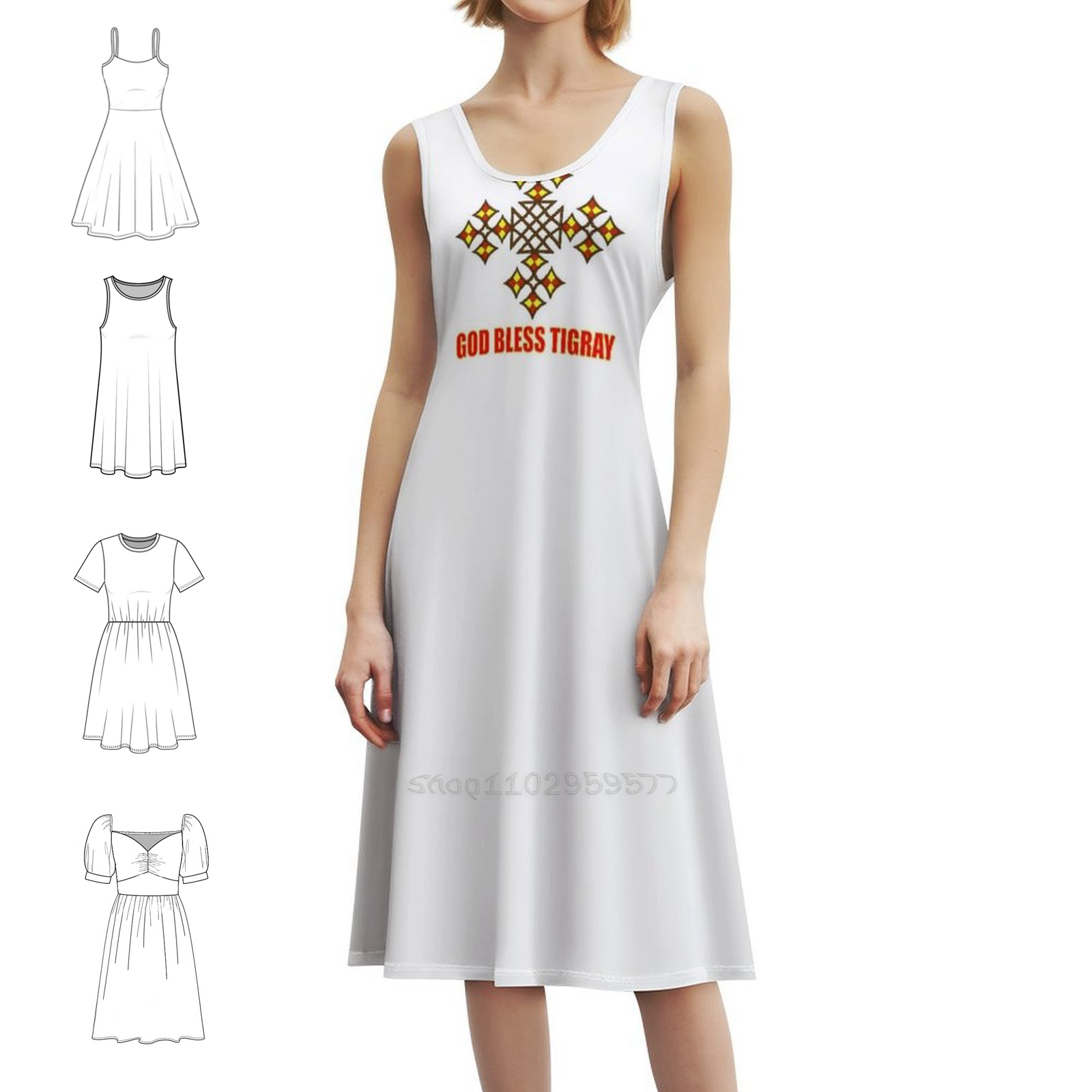 God Bless Tigray | Orthodox Cr - Smocked Dress Women recensione e prezzo