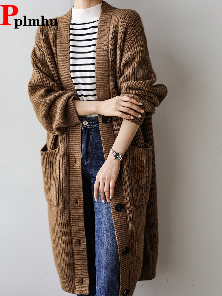 Baggy Long Knitted Cardigan Si - Women'S Fashion Gilet recensione e prezzo
