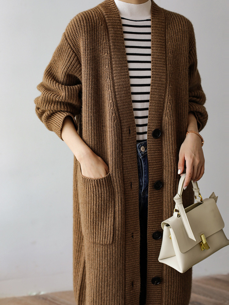 Baggy Long Knitted Cardigan Si - Women'S Fashion Gilet recensione e prezzo