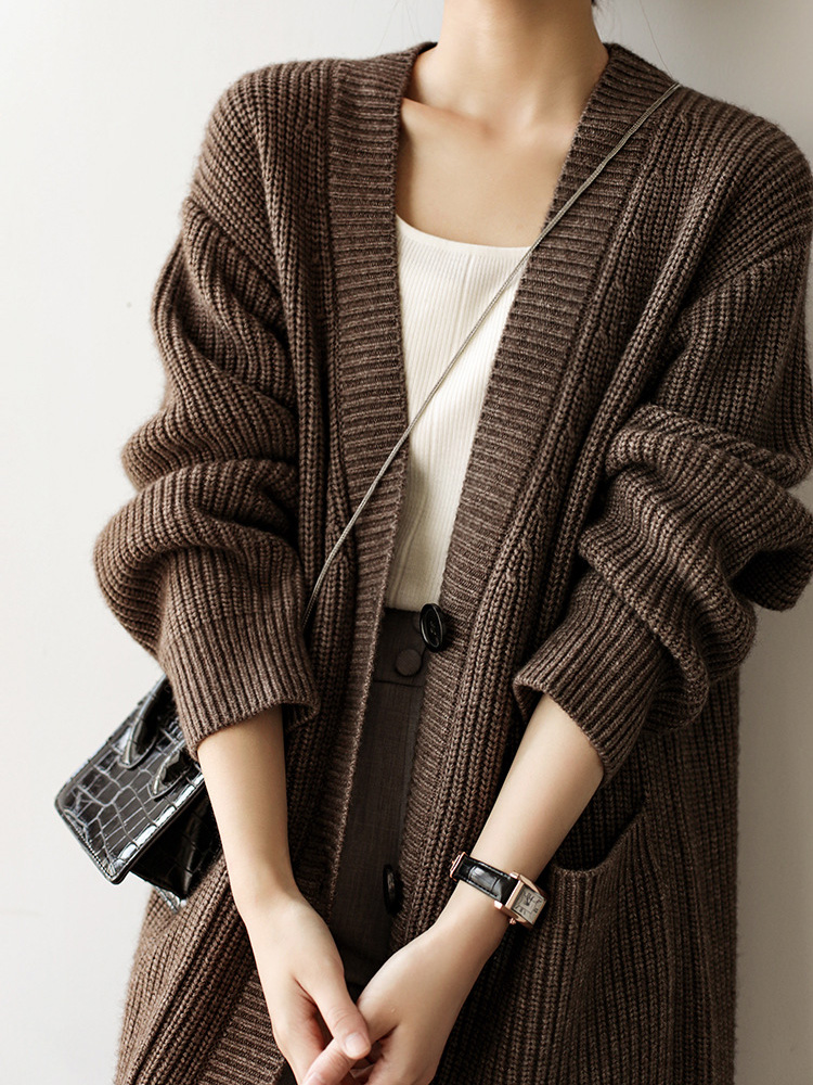 Baggy Long Knitted Cardigan Si - Women'S Fashion Gilet recensione e prezzo