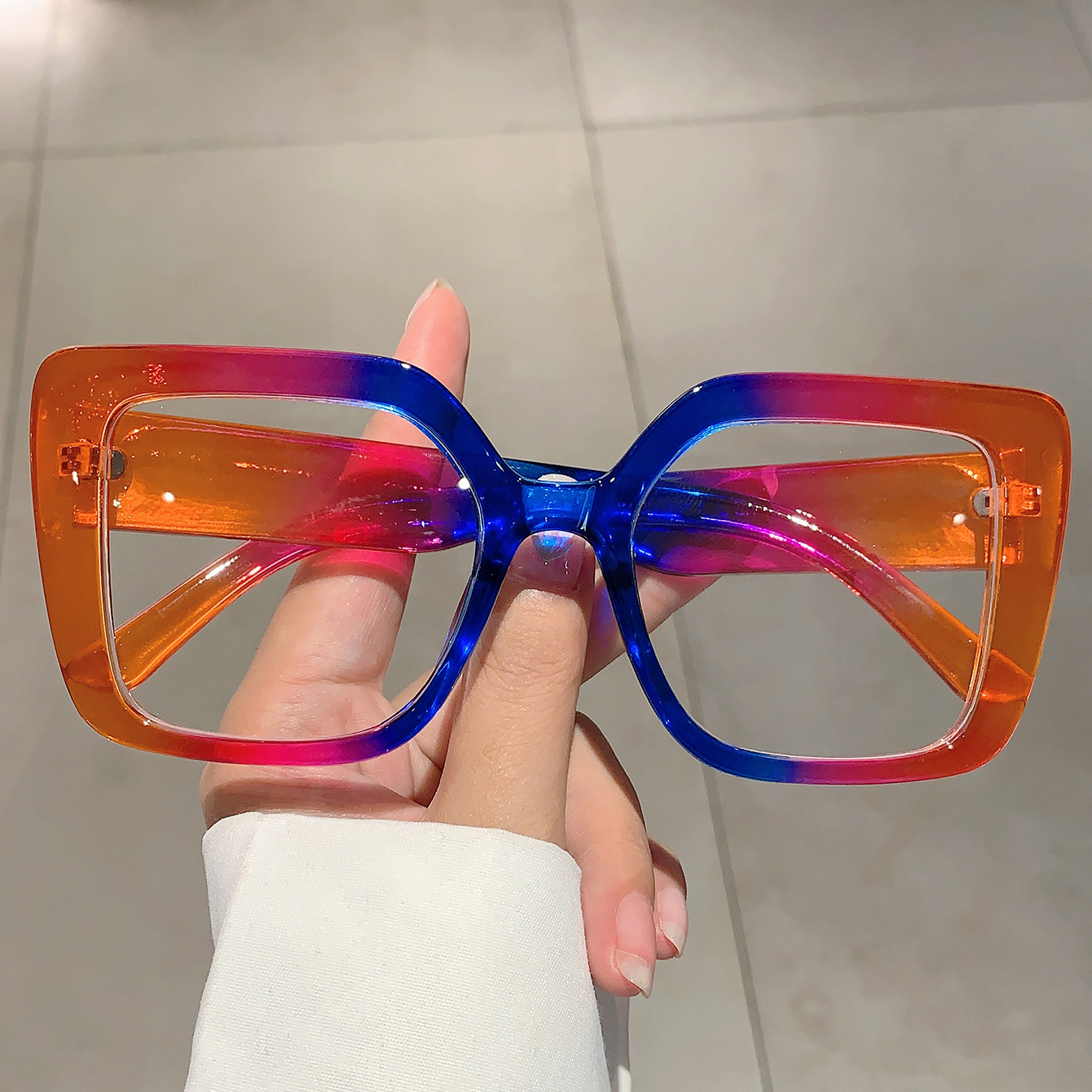 GM LUMIAS Oversized Square Gla - Women'S Fashion Glasses Non Prescription recensione e prezzo