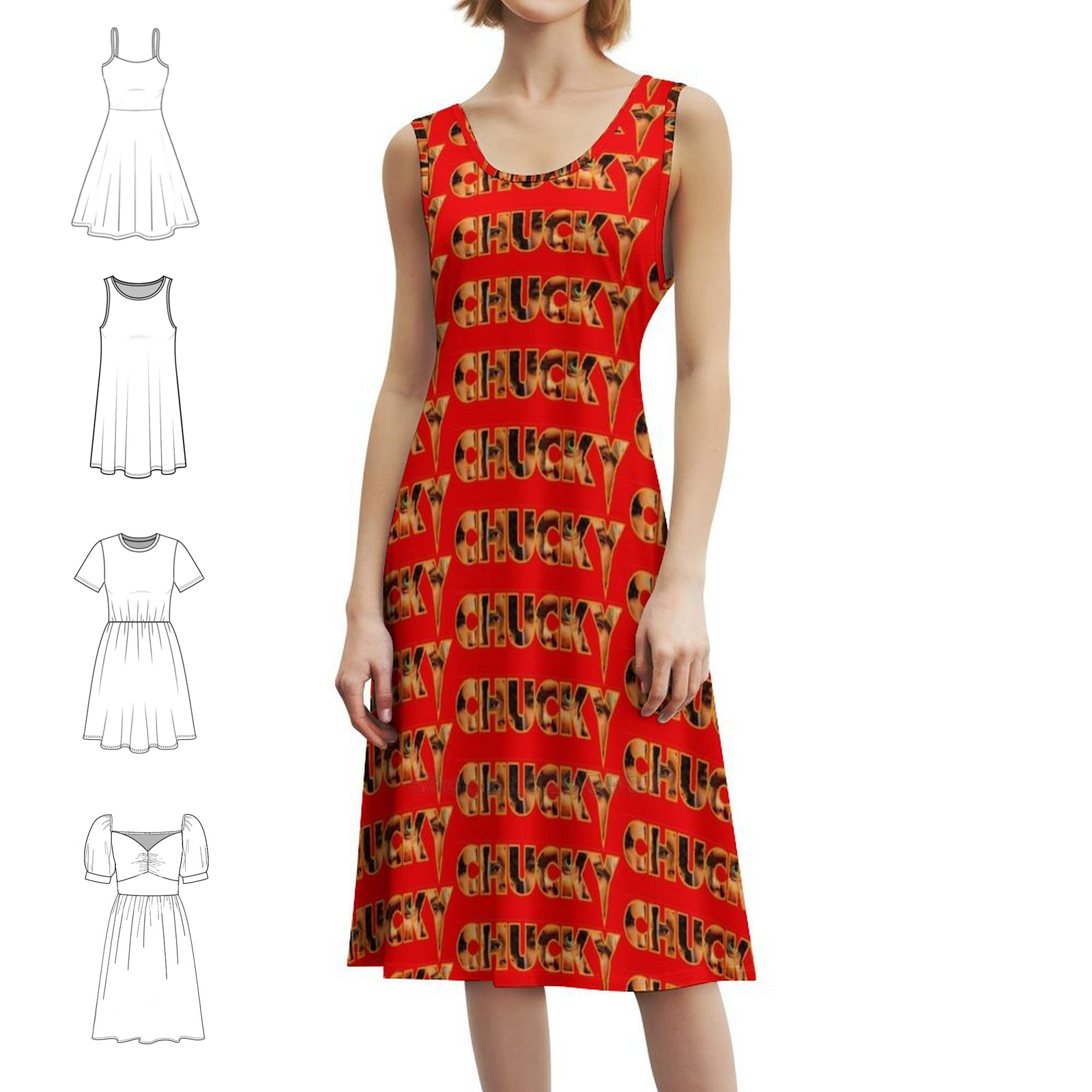 Chucky 2021 Title Block Floral - Smocked Dress Women recensione e prezzo
