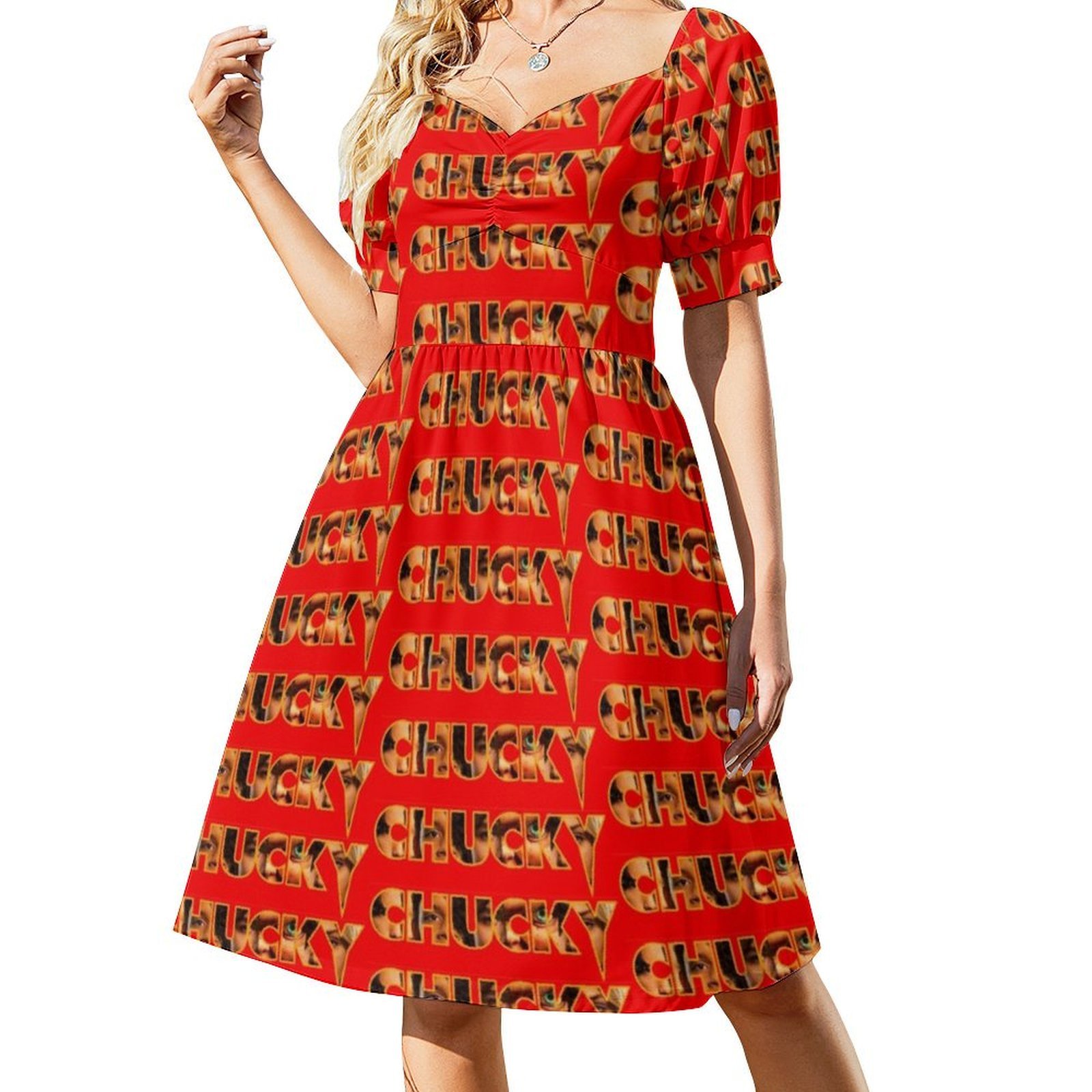 Chucky 2021 Title Block Floral - Smocked Dress Women recensione e prezzo