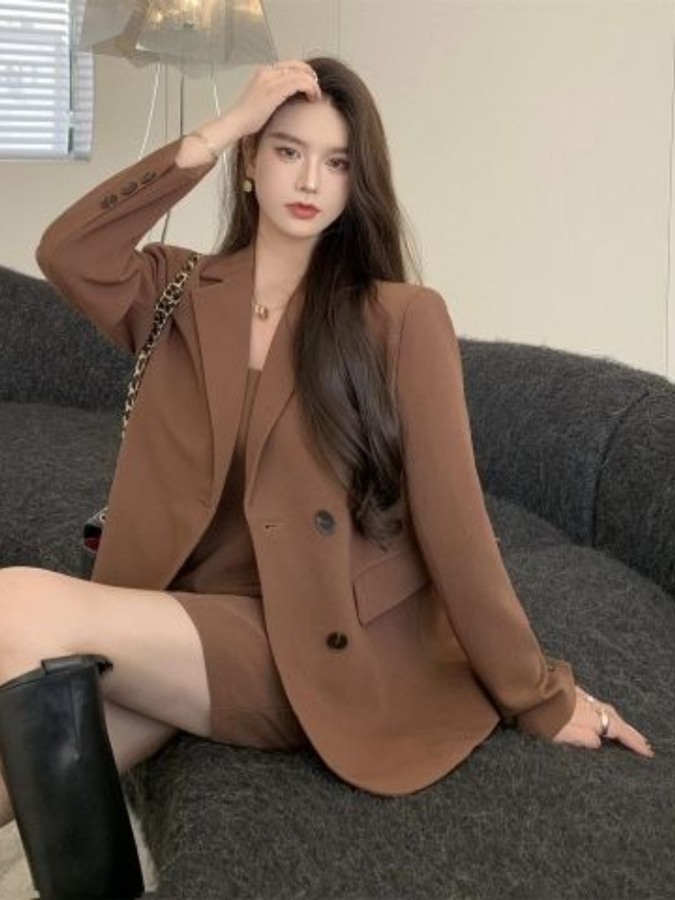Autumn Winter Brown Elegant 2  - Ruched Dress Mini recensione e prezzo