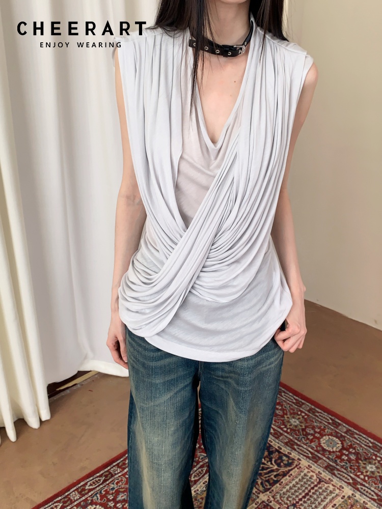 CHEERART Designer Cross Sleeve - Women'S Fashion Designer Clothes recensione e prezzo