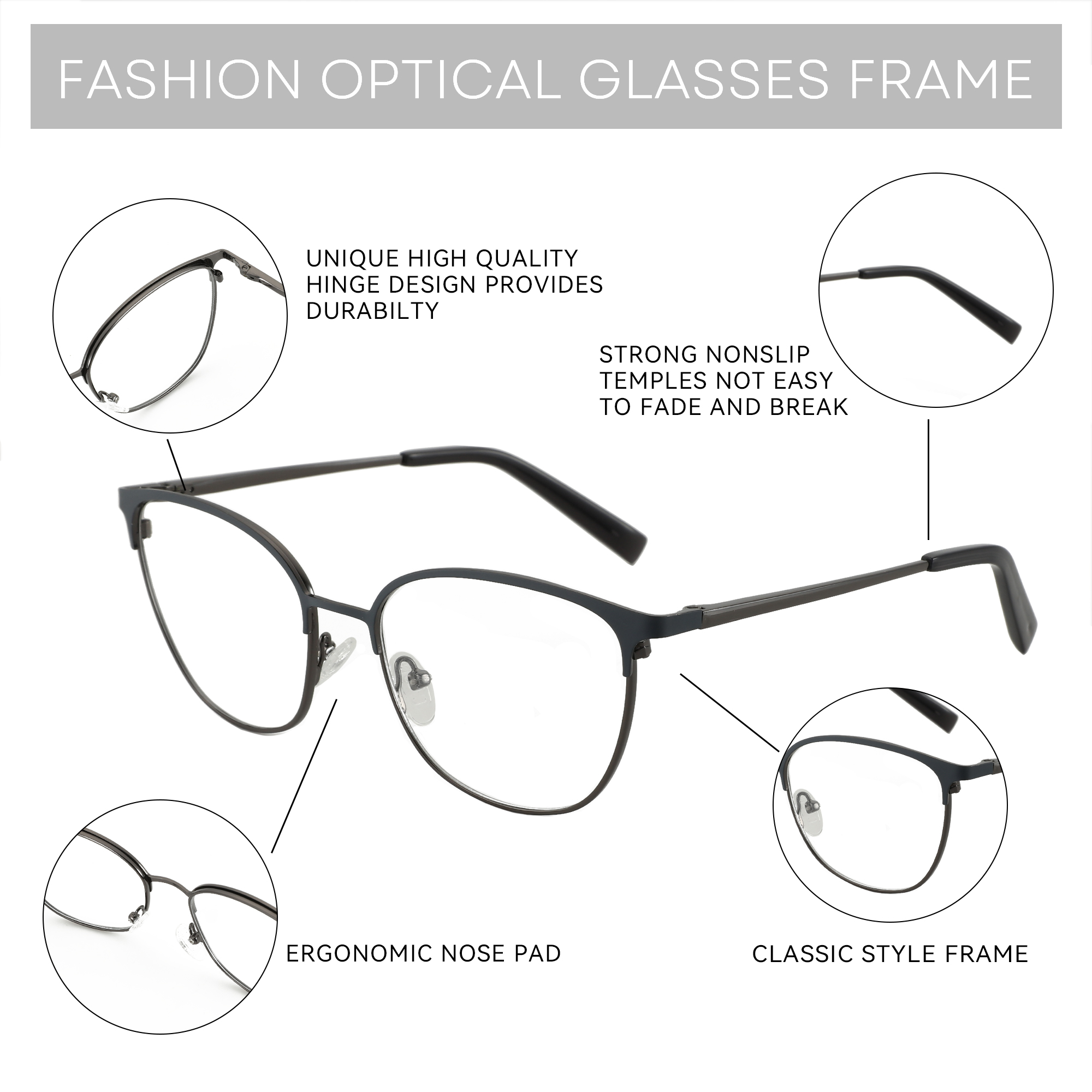 ZENOTTIC Fashion Square Optica - Women'S Fashion Glasses Non Prescription recensione e prezzo