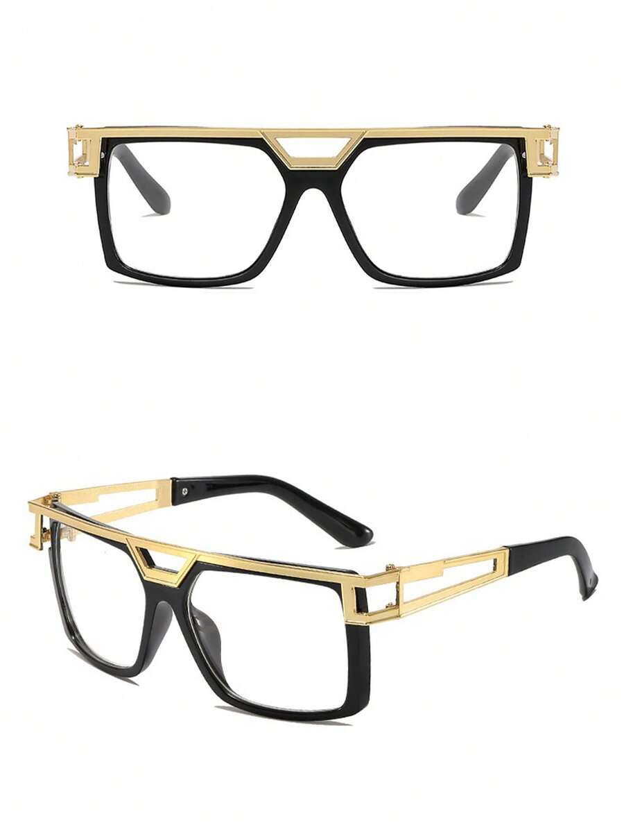 1pc Oversized Square Punk-Styl - Women'S Fashion Glasses Non Prescription recensione e prezzo