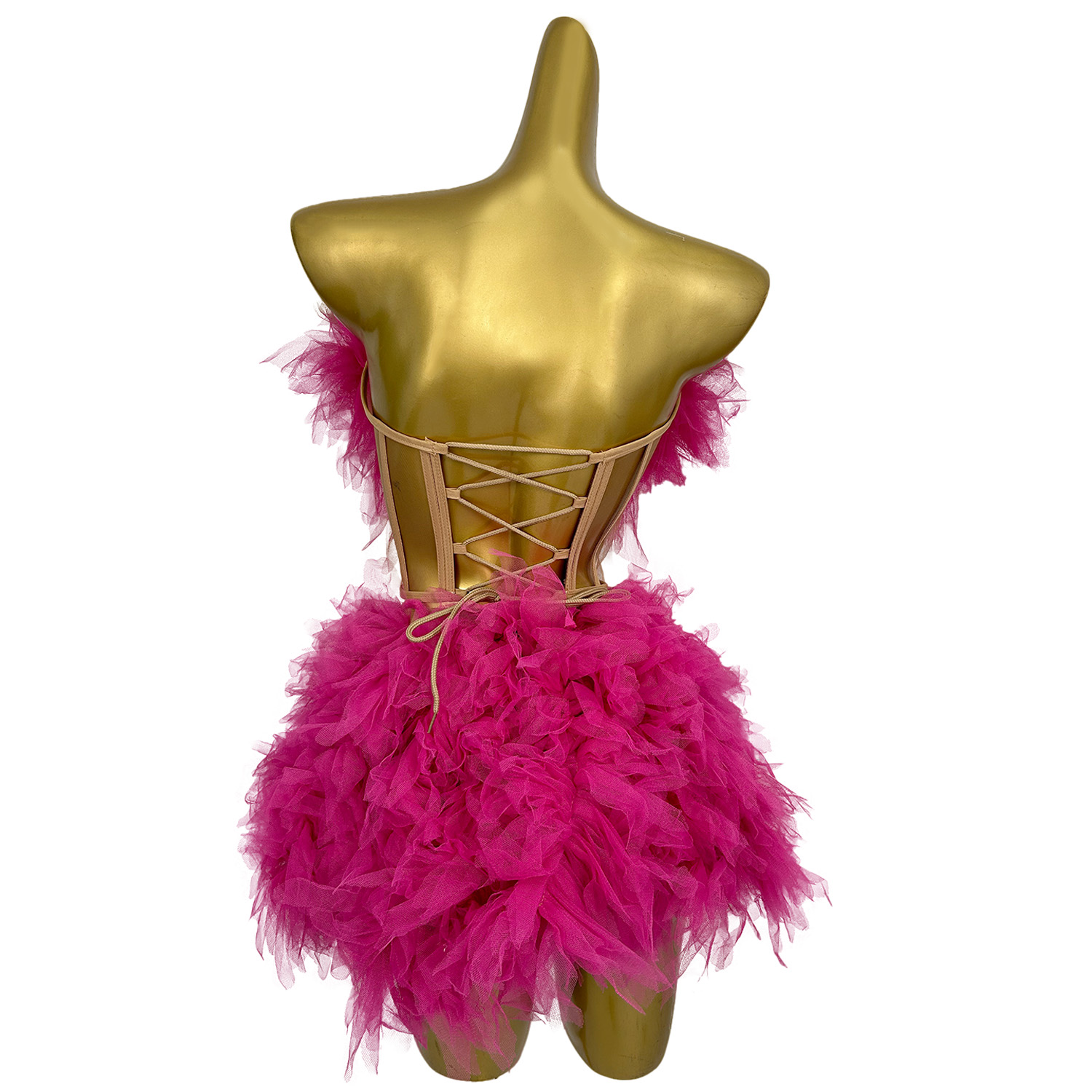 Women Sexy Strapless Top Skirt - Ruched Dress Mini recensione e prezzo
