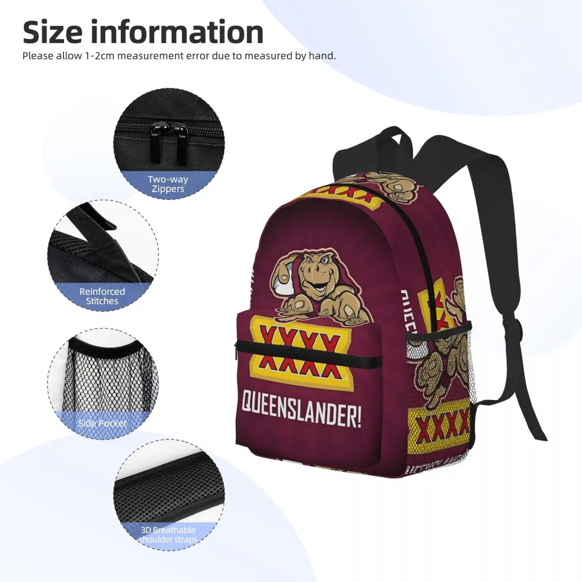 Queensland Maroons Student Bac - Women'S Fashion Queensland recensione e prezzo