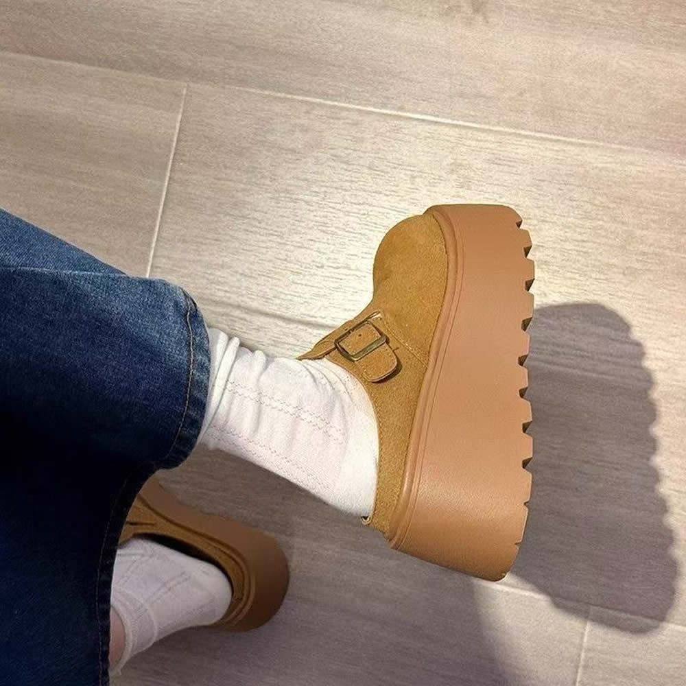 Suede Thick Platform Boots Des - Women'S Fashion Winter 2025 recensione e prezzo