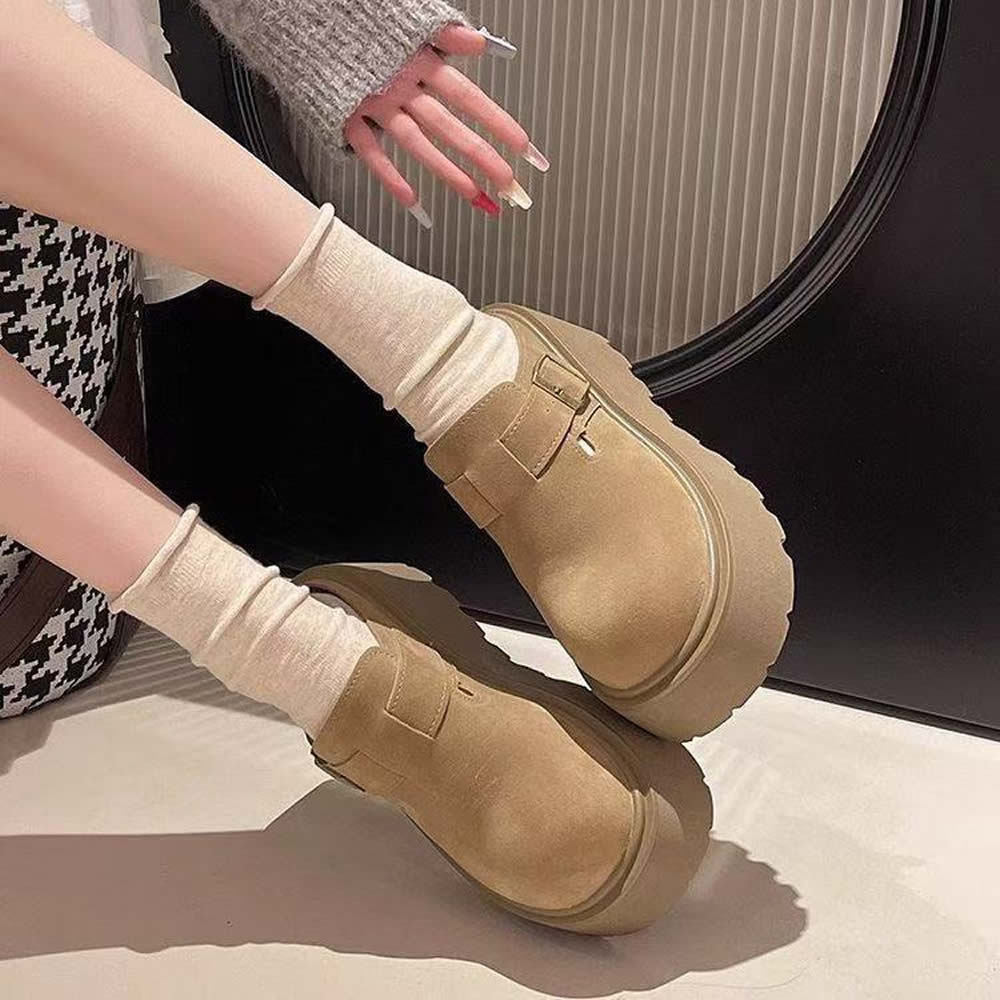 Suede Thick Platform Boots Des - Women'S Fashion Winter 2025 recensione e prezzo