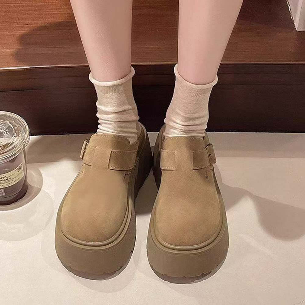 Suede Thick Platform Boots Des - Women'S Fashion Winter 2025 recensione e prezzo