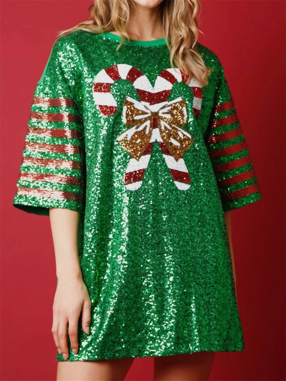 Women Sequined  Long T-Shirts  - Women'S Fashion Rugby Shirt recensione e prezzo